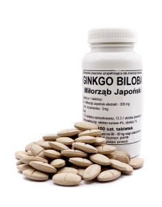 Ginkgo Biloba - Miłorząb Japoński - tabletki 200 mg