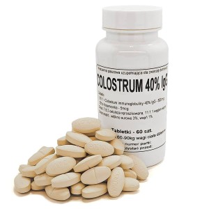 Colostrum, siara immunoglobuliny 40% lgG - tabletki 500 mg