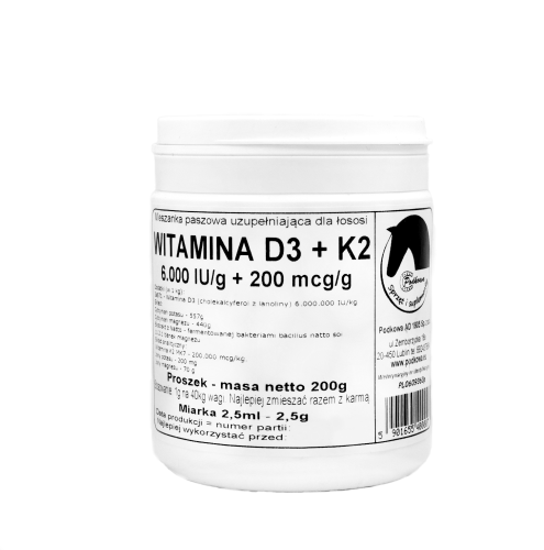 Witamina D3 6.000 IU/g + K2 MK7 + Magnez + Potas w proszku