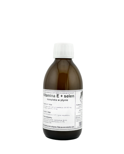 Witamina E + selen kompleks w płynie - 250 ml