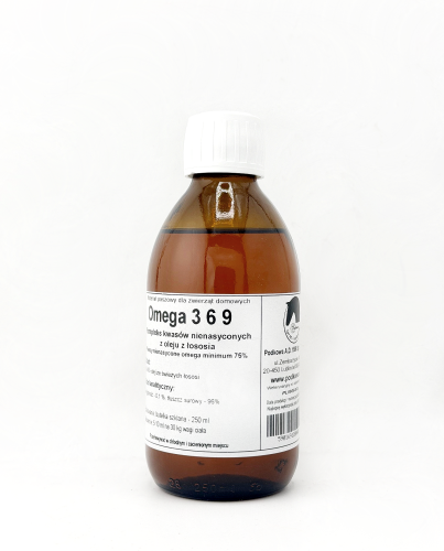 Omega 3 6 9 kompleks k. nienasyconych z łososia - 250 ml