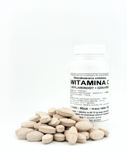 Kompleks - Witamina C + bioflawonoidy + dzika róża - tabletki 90szt.
